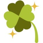 St Patrick's Day Leafs Icon on a white background
