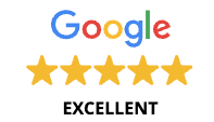 google review icon with the word "EXCELLENT" in bold at the bottom on a white background