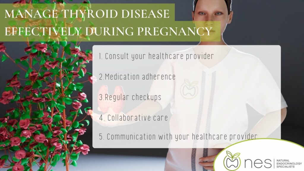 An illustration showing how Living With Thyroid Disease During Pregnancy can be done