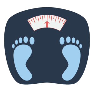 healthy weight icon on a transparent background