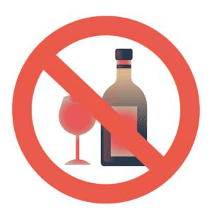 low alcohol consumption icon on a transparent background